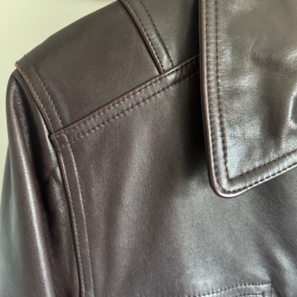 GUESS Vintage 1990’s Genuine Leather Jacket Size M - Picture 7 of 10